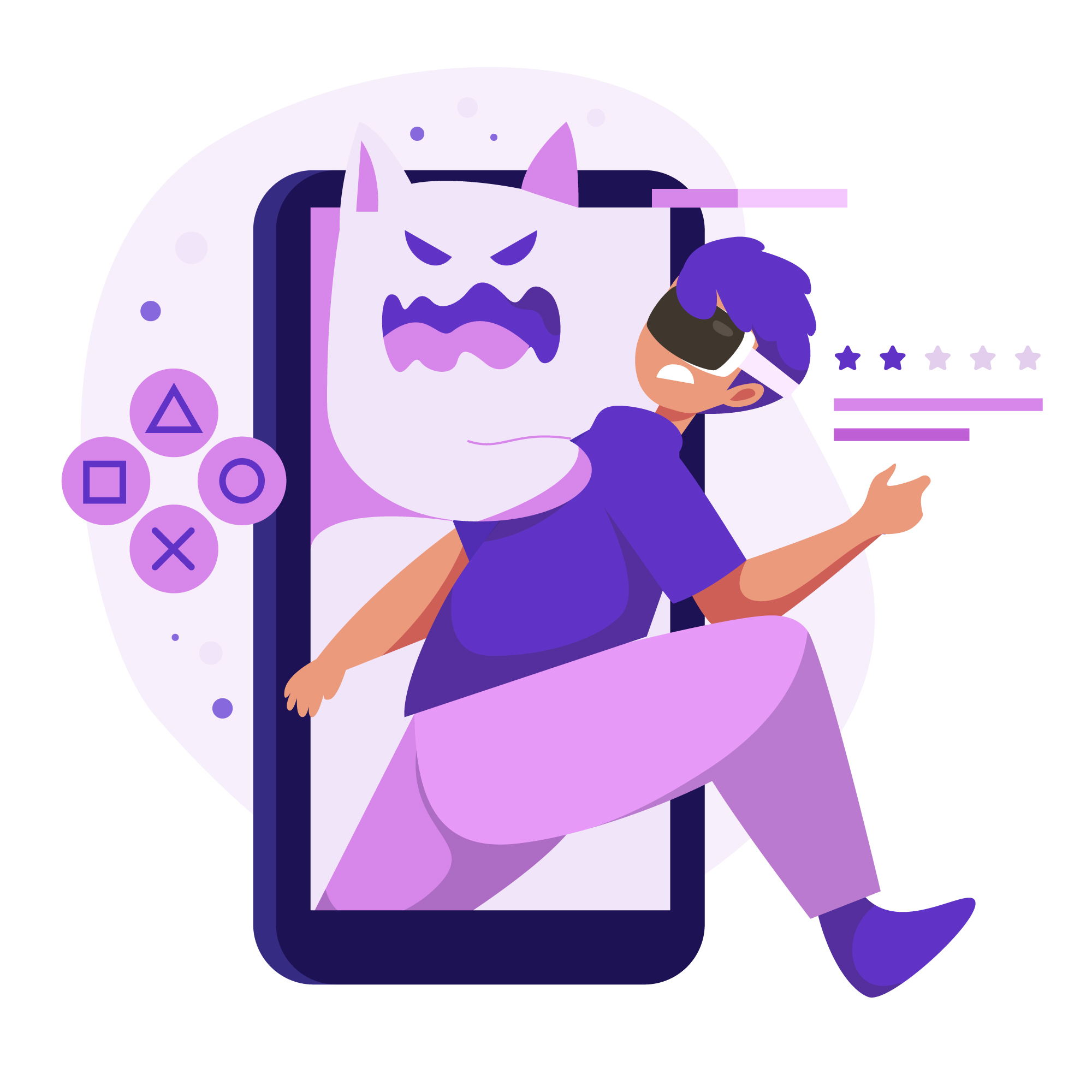 Personas que usan realidad aumentada en teléfonos inteligentes