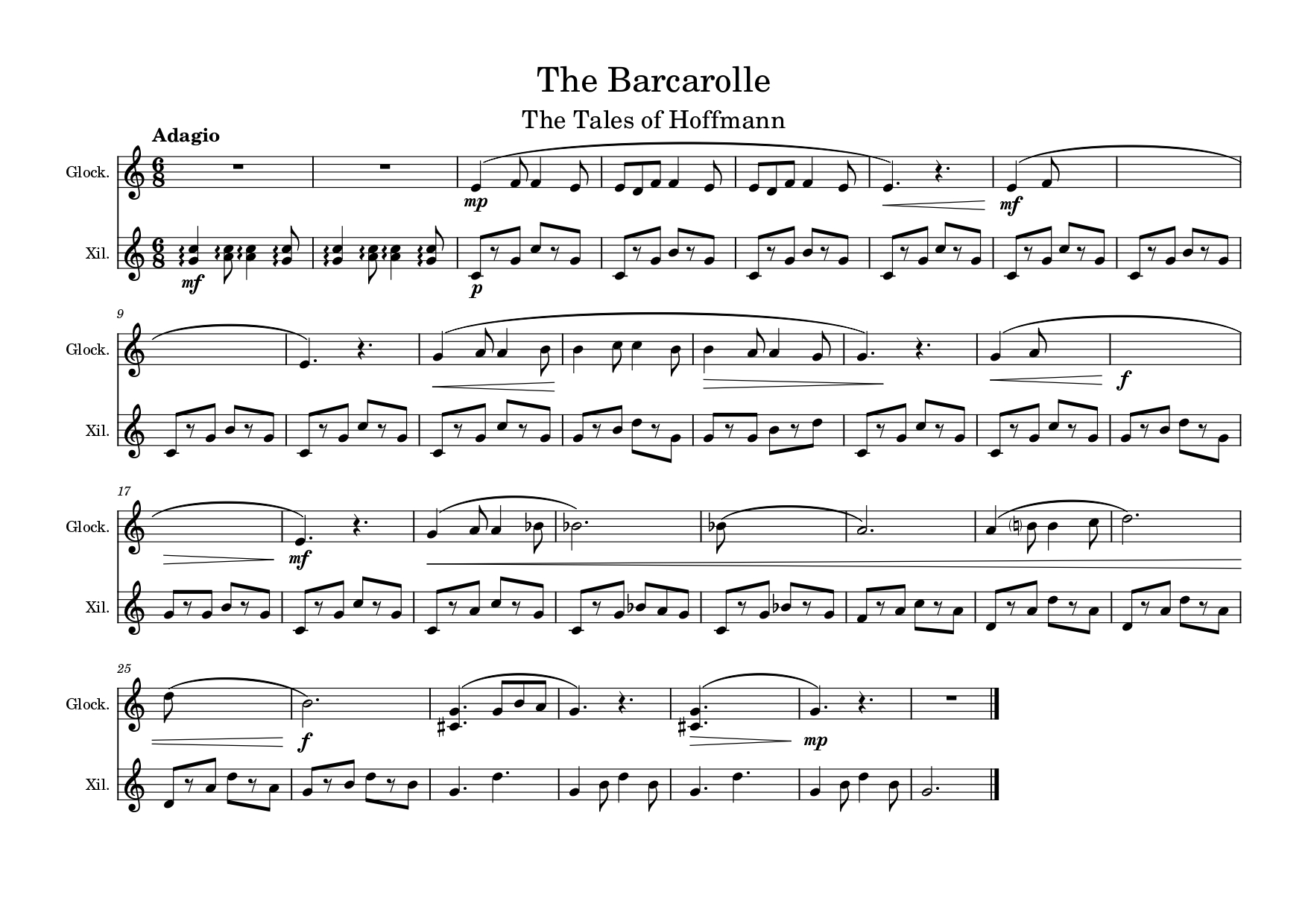 let's sing tune  silent bars