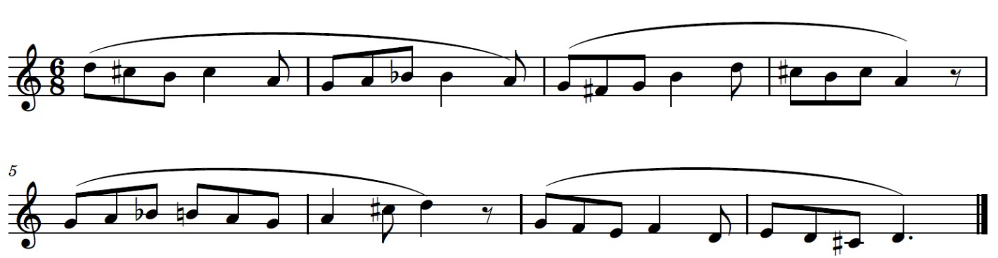 Question 4 identify noted modified by accidentals