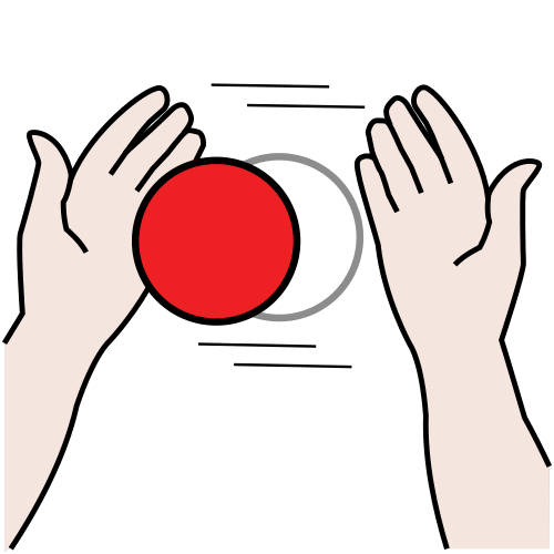 Pictograma ARASAAC Cambiar de mano