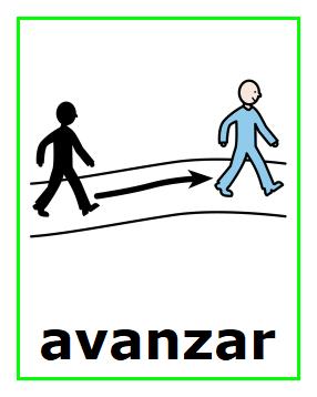 Pictograma de avanzar