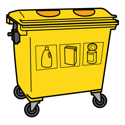 Pictograma de contedor de envases