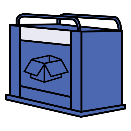 Pictograma de contedor de papel