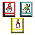 Pictograma que representa libros de contos