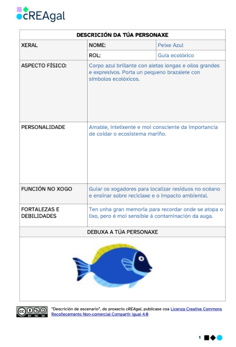 Exemplo ficha peixe (cREAgal) Exemplo ficha peixe