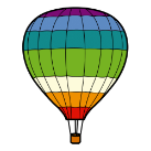 Pictograma que representa un globo