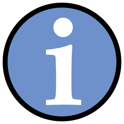 Pictograma cun sinal de información