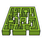 Pictograma que representa un labirinto