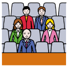 Pictograma que representa un público especiaizado