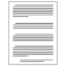 Pictograma que representa un texto