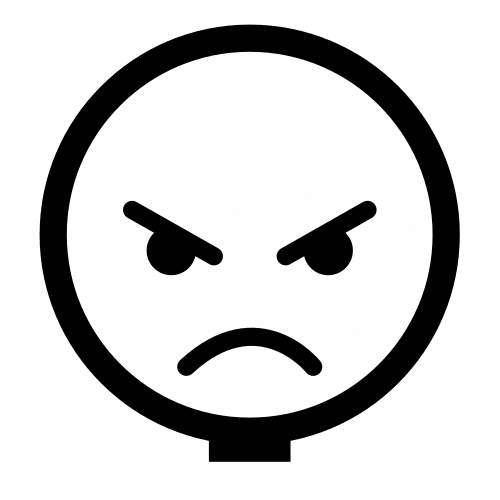 Pictograma de enfado