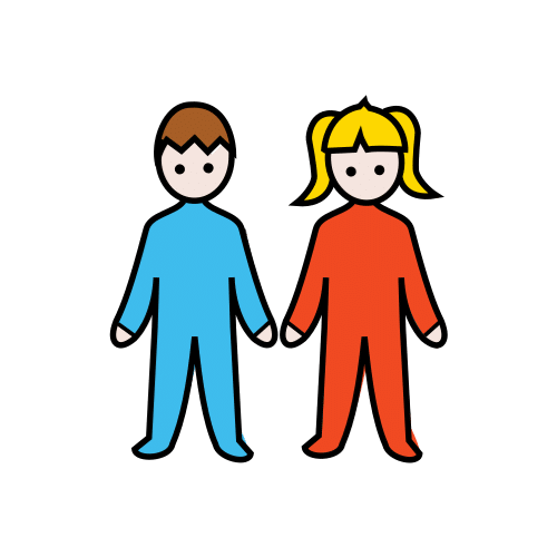 Pictograma que representa nenos