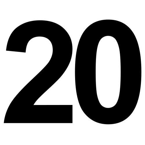 Vinte (Arasaac) Vinte