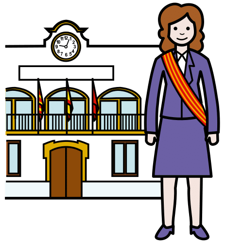 Pictograma de alcaldesa