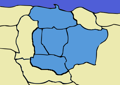 Mapa dos concellos ficticios Mapa dos concellos ficticios