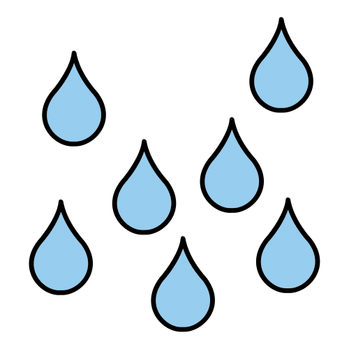 Pictograma de gotas de auga