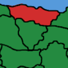 Mapa político ficticio dun concello