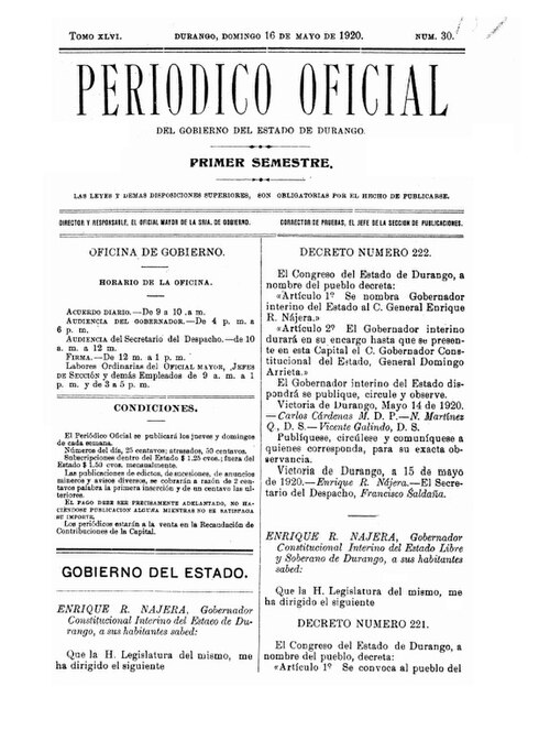 Portada dun xornal antigo