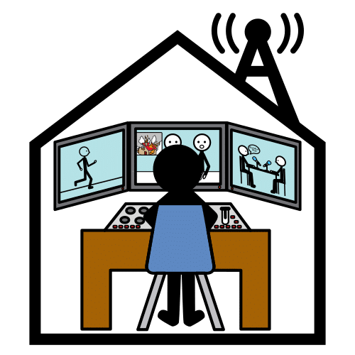 Pictograma de emisora de televisión