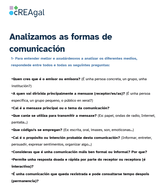 Accede ao documento en formato pdf. Abre nunha nova xanela. (cREAgal) Ficha análise medios