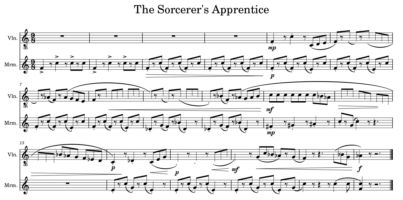 let's sing tune  silent bars