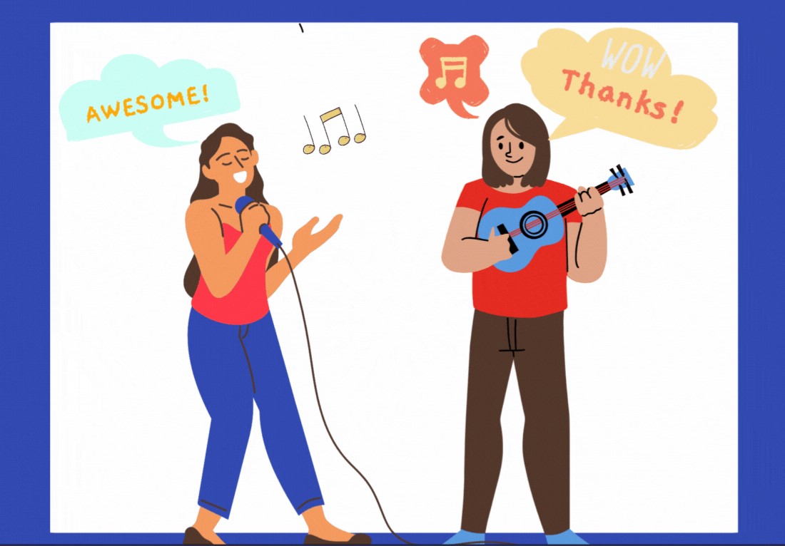 Language training section image