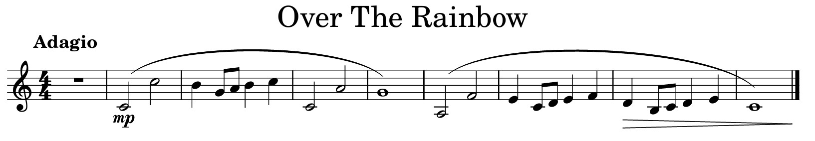 Over the rainbow Over the rainbow