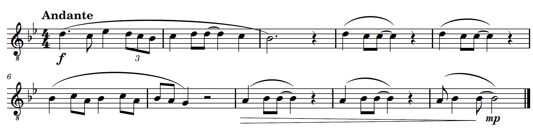 score without repetition signs