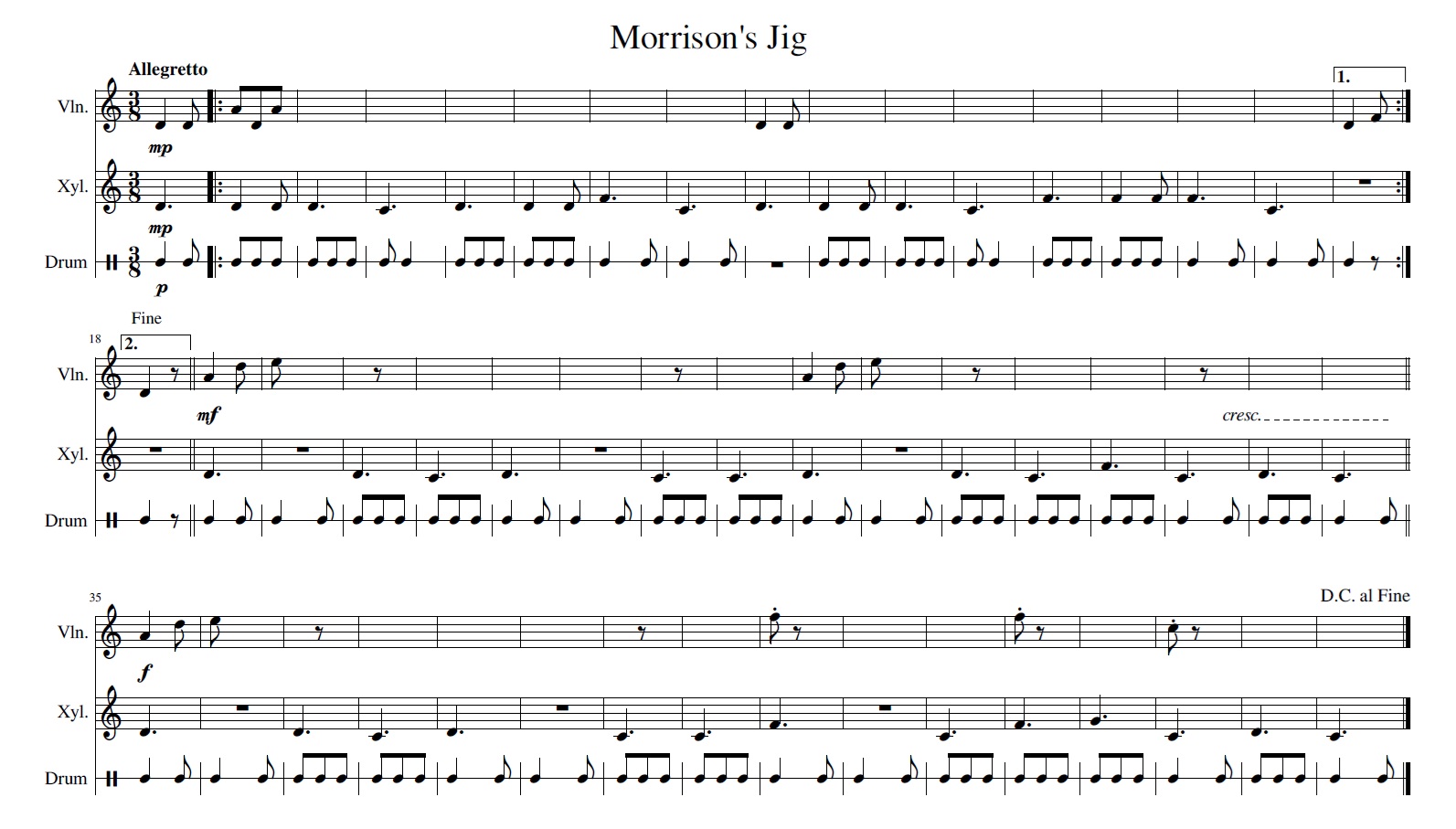 Morrison's Jig Accompaniment Morrison's Jig Accompaniment