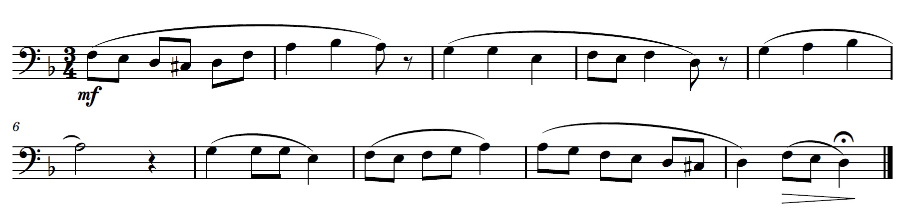 keeping the beat exercise 1 F-clef
