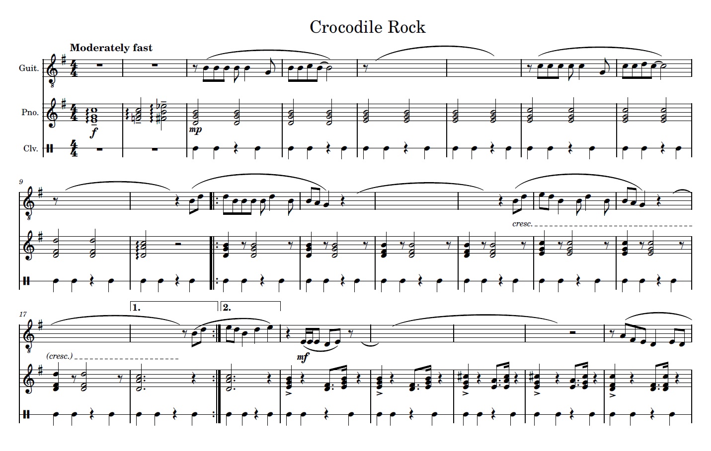 Crocodile Rock silent bars Crocodile Rock silent bars