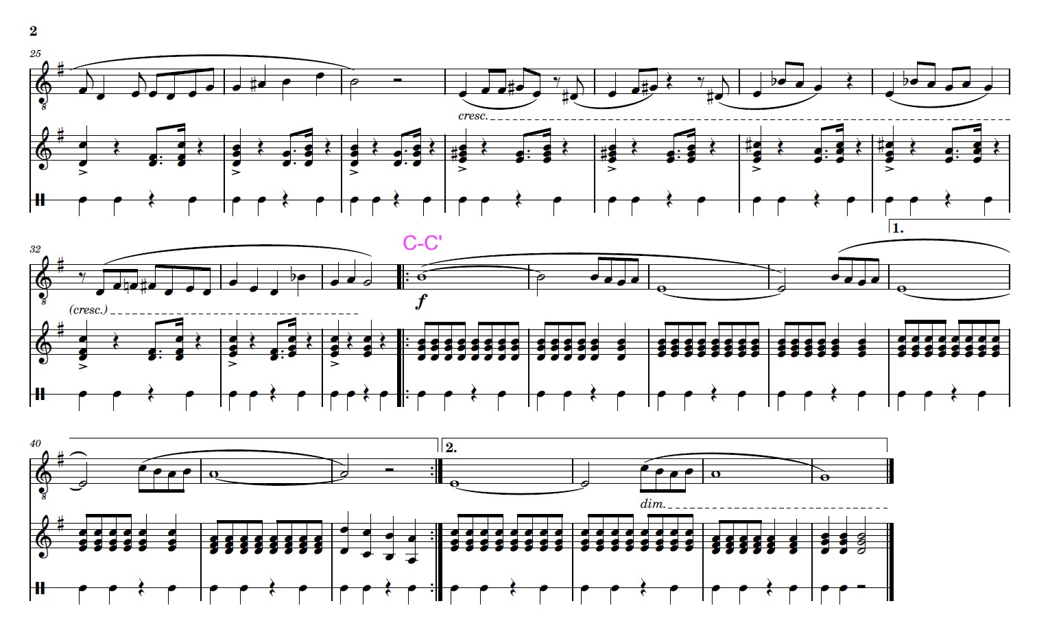 Music form Crocodile Rock part 2 Music form Crocodile Rock part 2