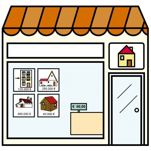 Pictograma de una inmobiliaria