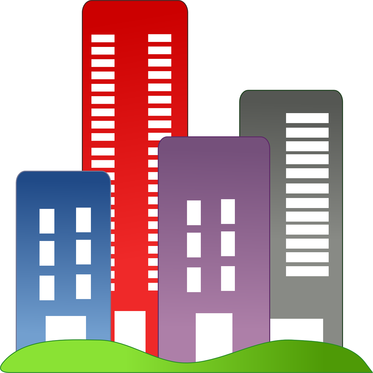 Pictograma de edificios de apartamentos