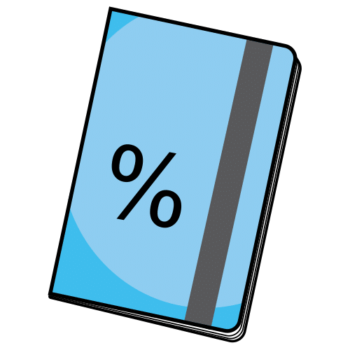 Libreta de ahorro para guardar los intereses