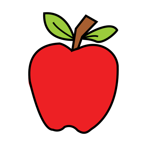 Manzana roja.