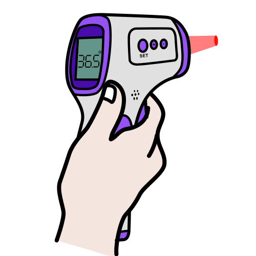 Termómetro de pistola (arasaac) Termómetro de pistola