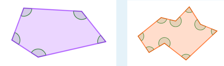 Ejemplos de polígonos irregulares