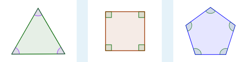 Ejemplos de polígonos regulares