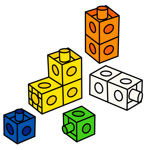 Policubos con diferentes construcciones