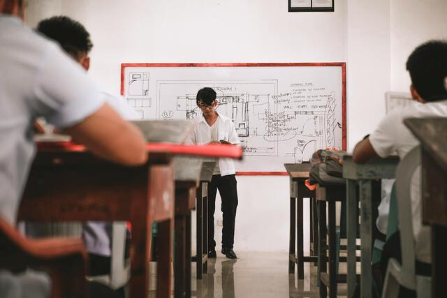 Fotografía dunha aula