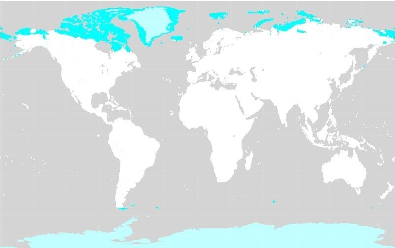 Distribución dos climas polares