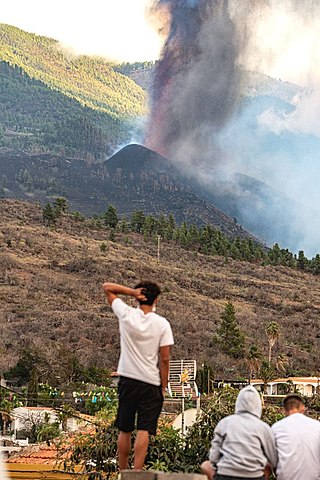Erupción en zonas poboadas