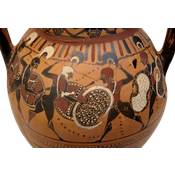 Cerámica cunha escena de guerra