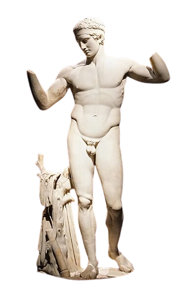 Retrato dun estratega grego Escultura dun xove grego