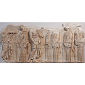 Friso das tecedoras no Partenón (Museo do Louvre)