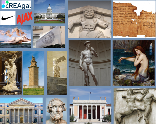 Colaxe con imaxes gregas