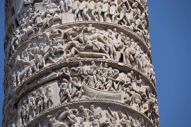 Detalle da Columna de Marco Aurelio