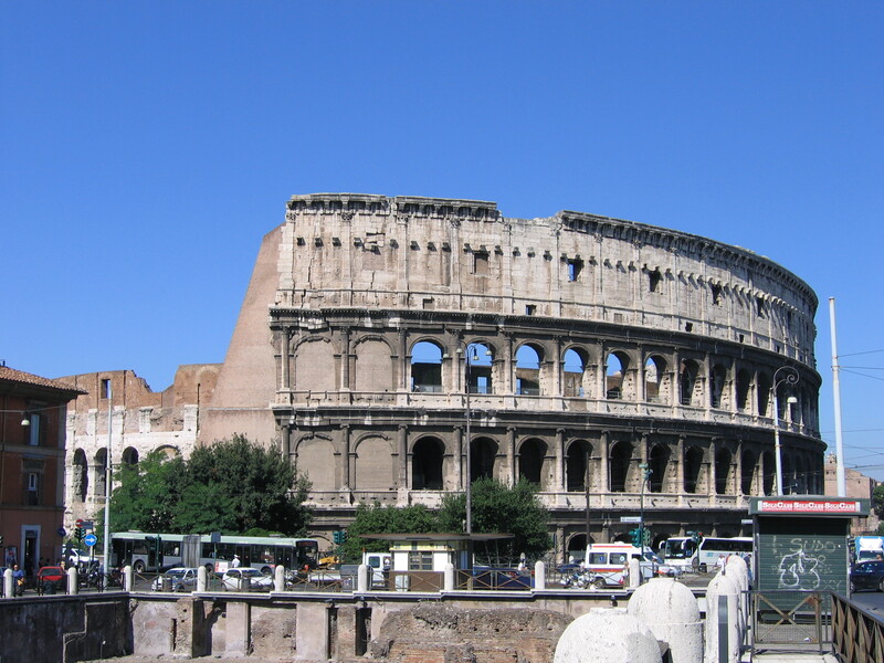 Fotografía con vista do Coliseo