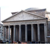 Fachada do Panteón de Agripa, Roma